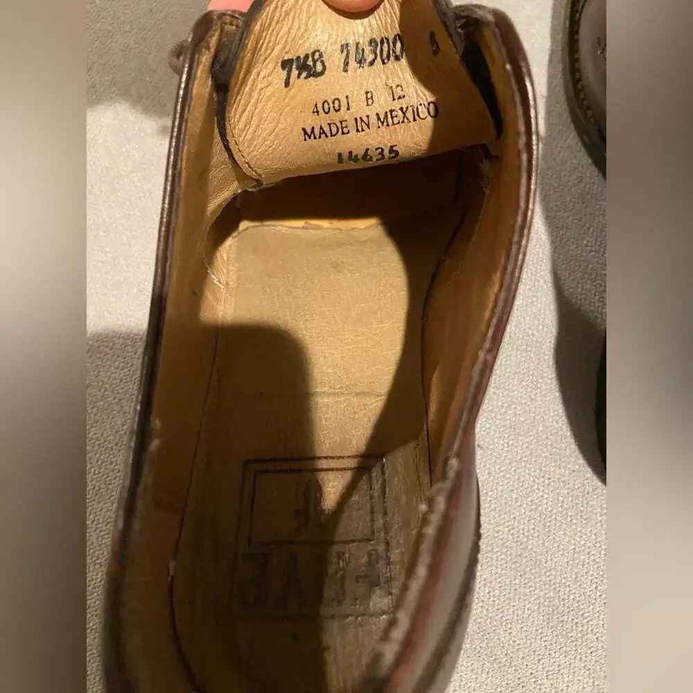 Frye Dark Brown Leather Oxfords